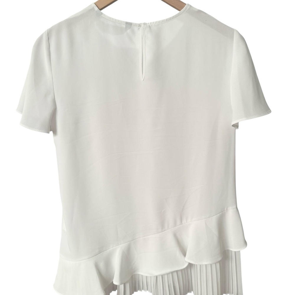 Zara Flowy Pleated Ruffled Top NWOT - Picture 5 of 7